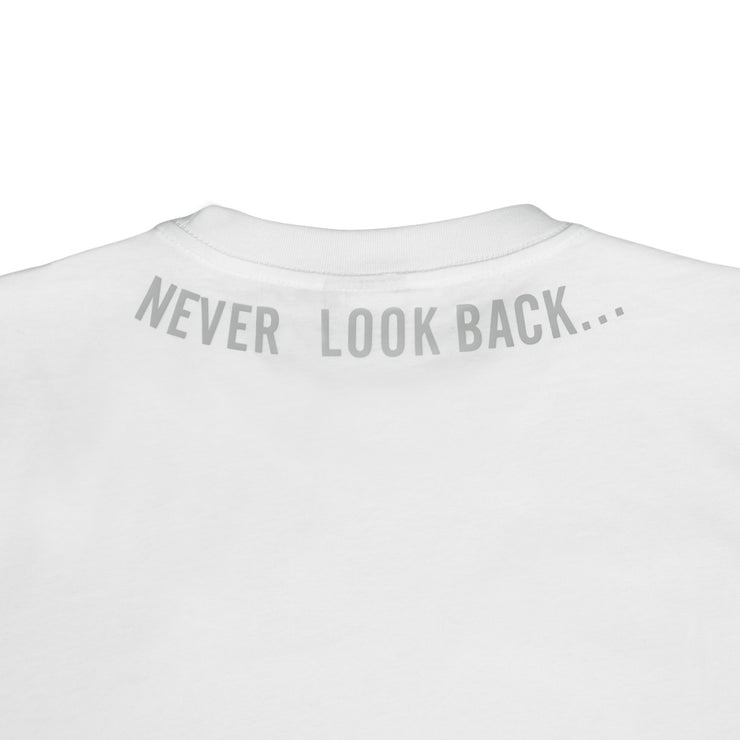 NEVER LOOK BACK WHITE COLORS