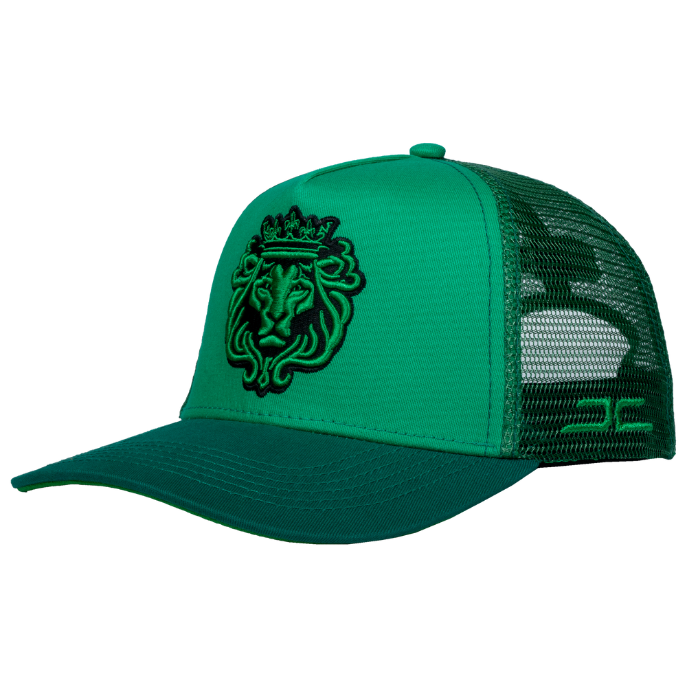 Green store mesh hat