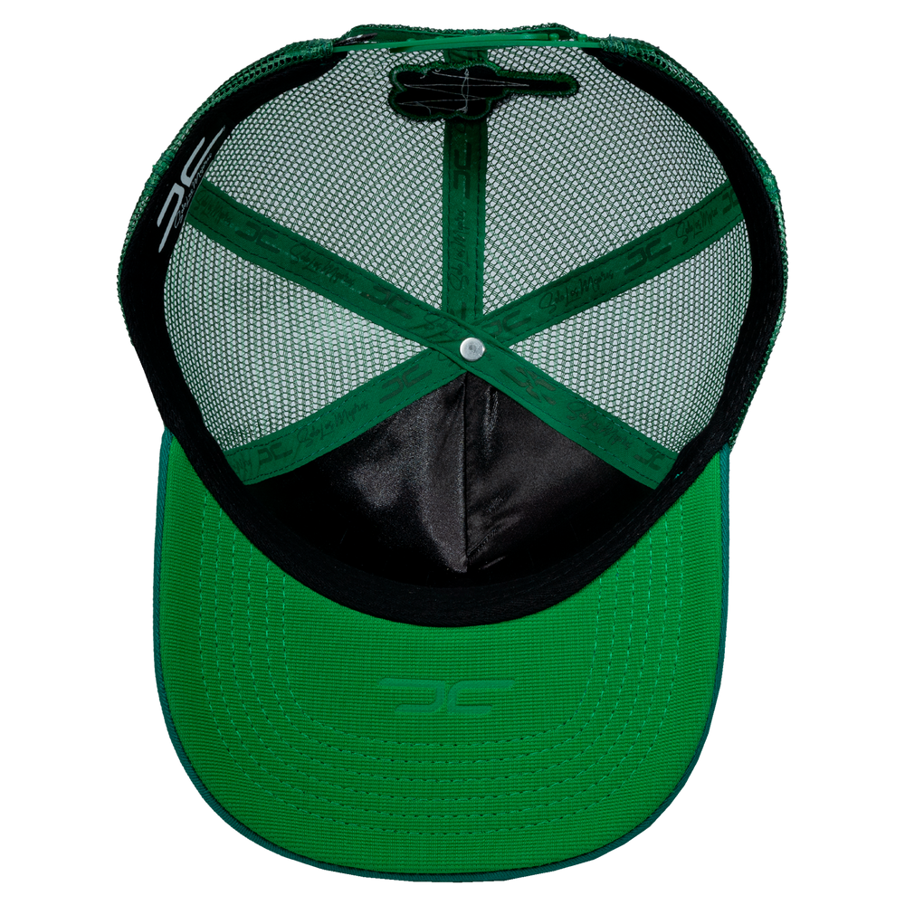 Green store mesh hat